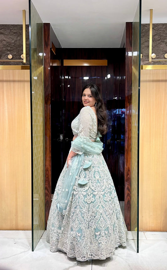 Mira Sea Green Bridal Lehenga Set