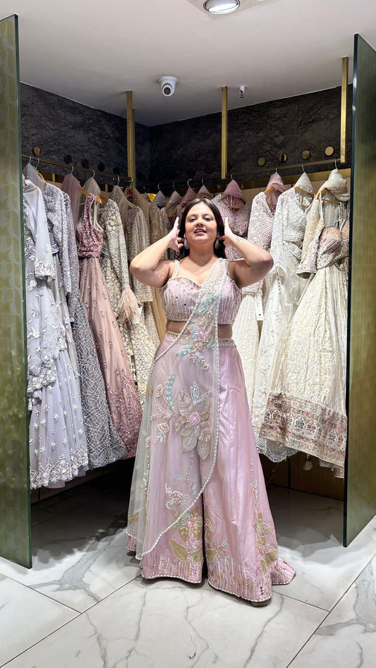 Anaya Baby Pink Cape Set