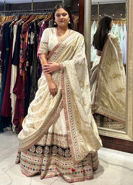 Meher – Ivory Heritage Royalty Lehenga Set