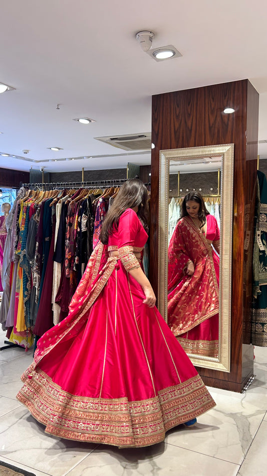 Ruhani Heritage Embroidered Lehenga Set