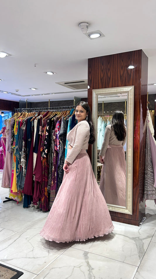 Zara – Short Jacket Indo-Western Lehenga Set