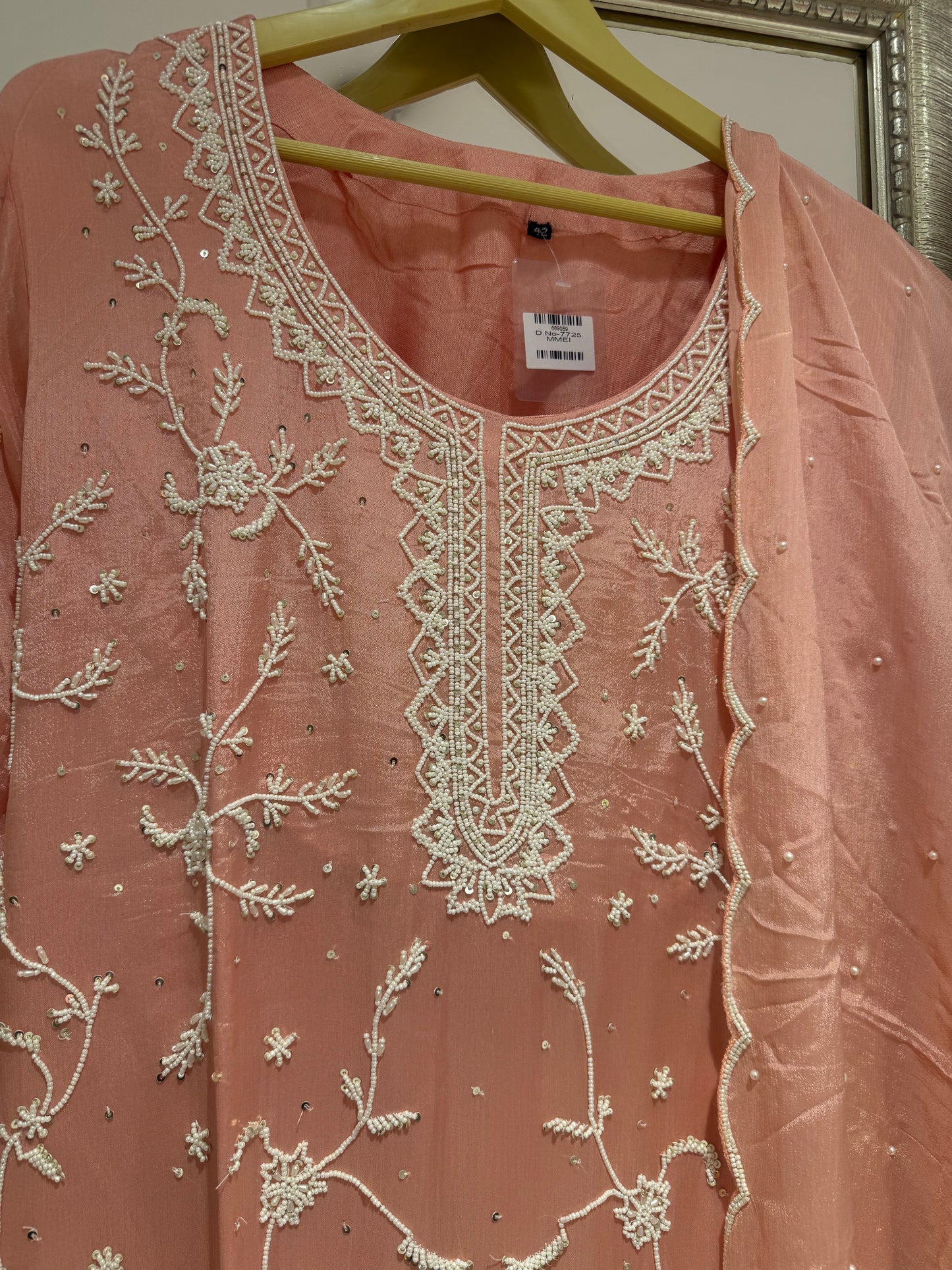 Nara – Hand Embroidered Designer Sharara Set (Colours available)