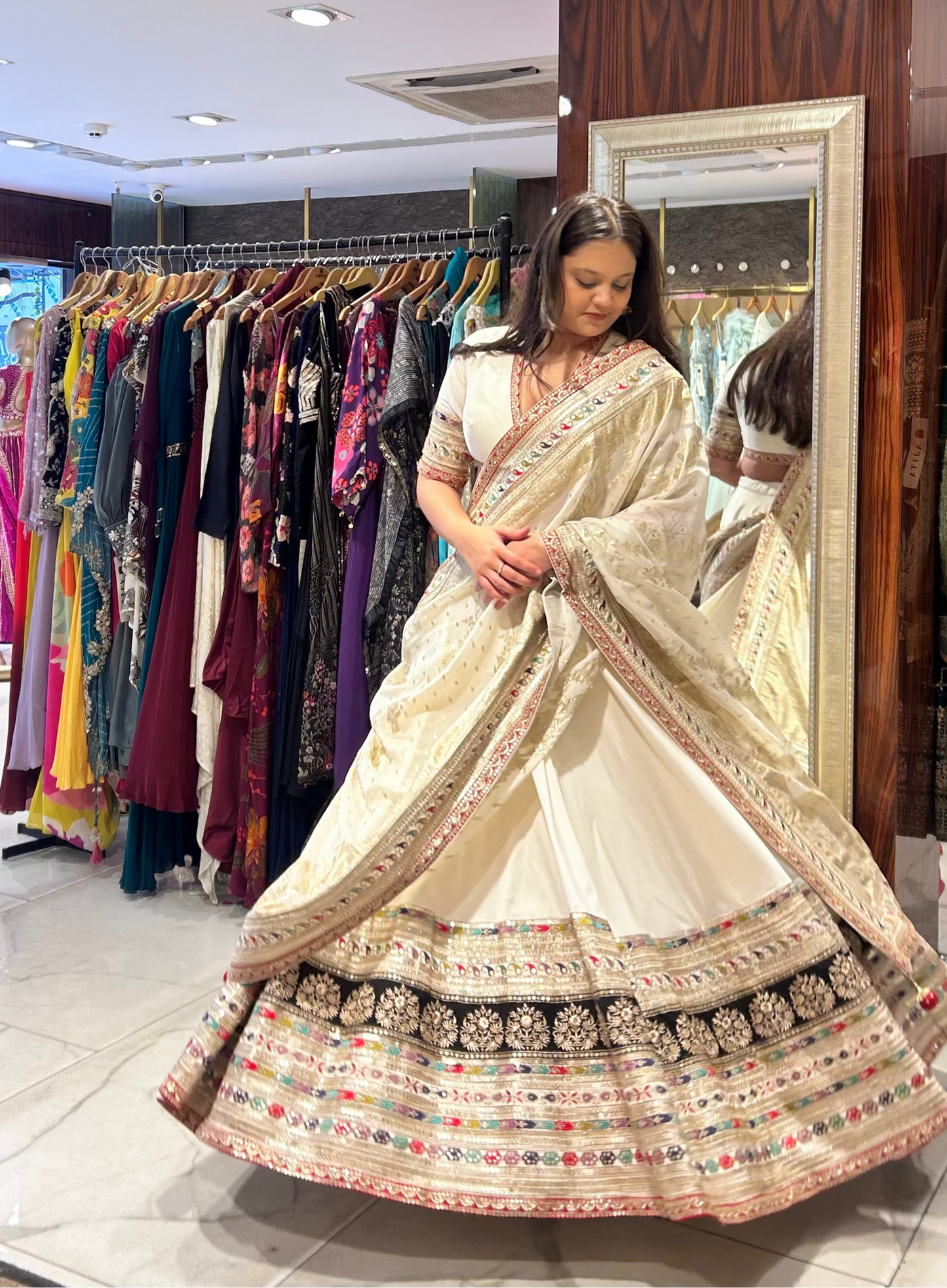India's top designer Sabya inspired lehenga - Perfect for Roka, Reception, Mother and Sister of the bride - Size/colour fully customisable