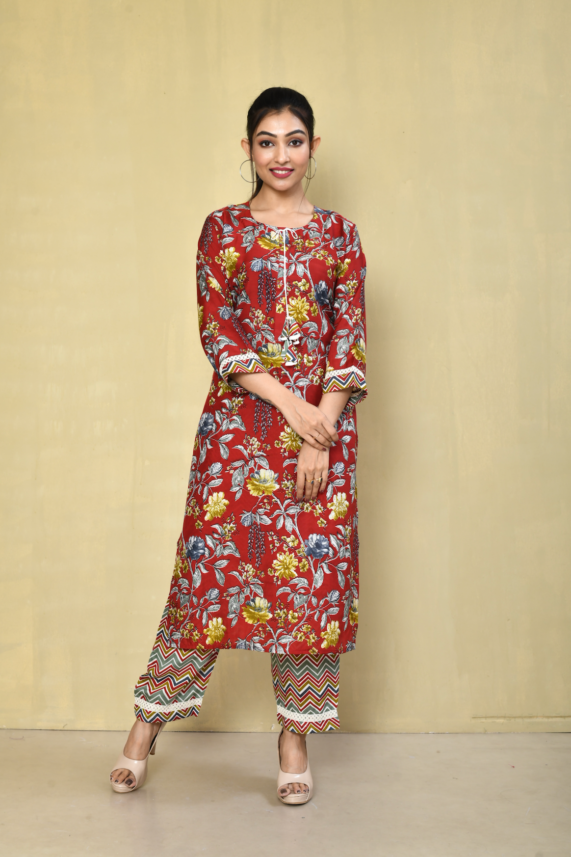 Aarzu Printed Festive Kurta Pant Set