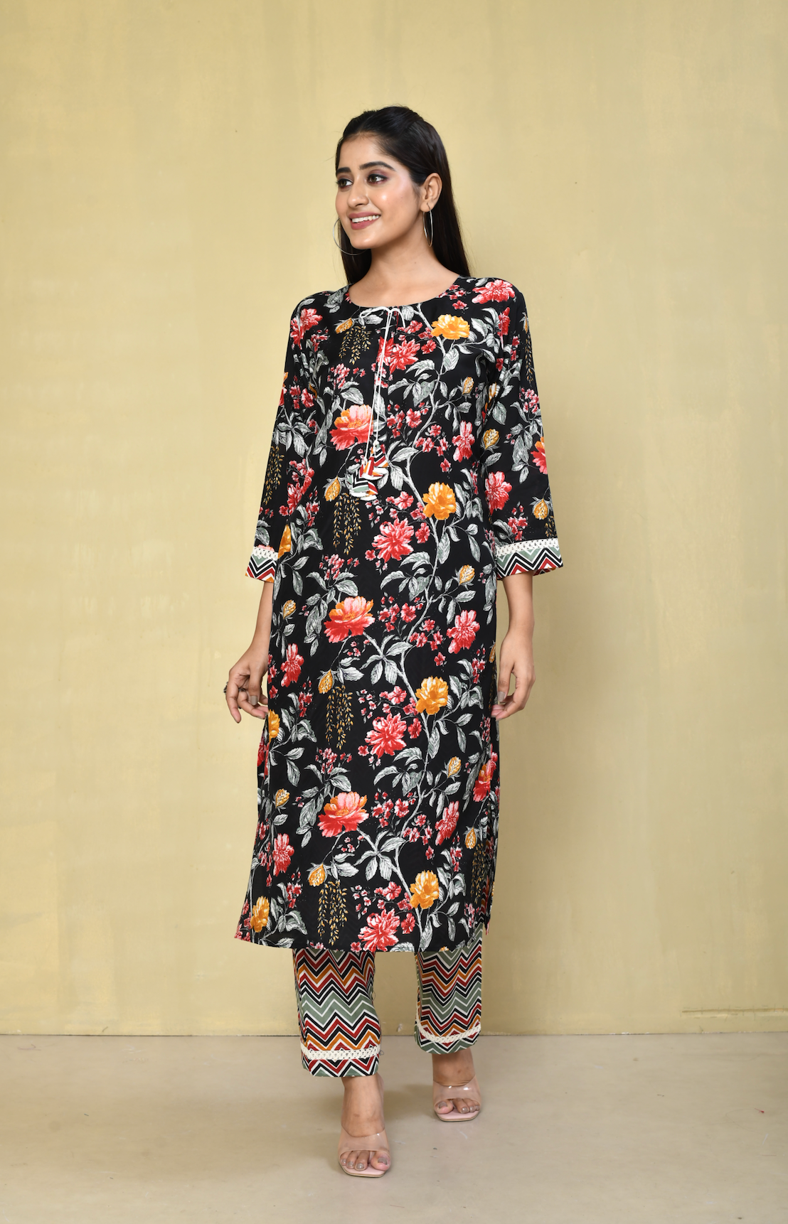 Aarzu Printed Festive Kurta Pant Set