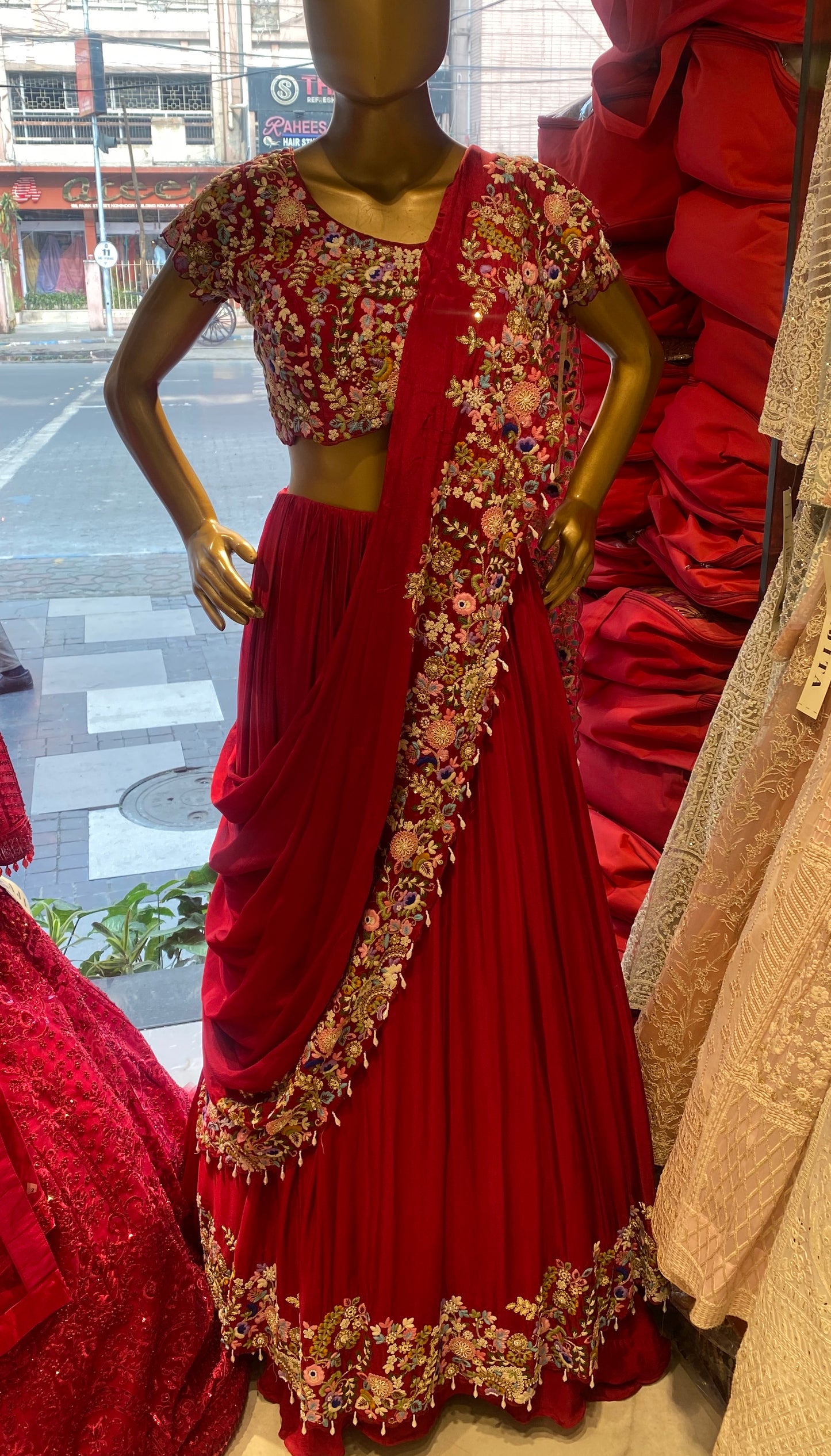 Meher Carnival & Haldi Drape Lehenga