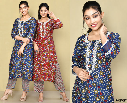 Shilpi Printed Festive Kurta Pant Set