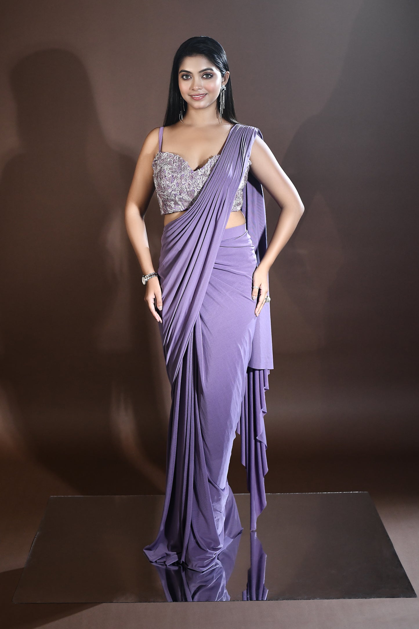 Nia Luxe Drape Saree with Jacket