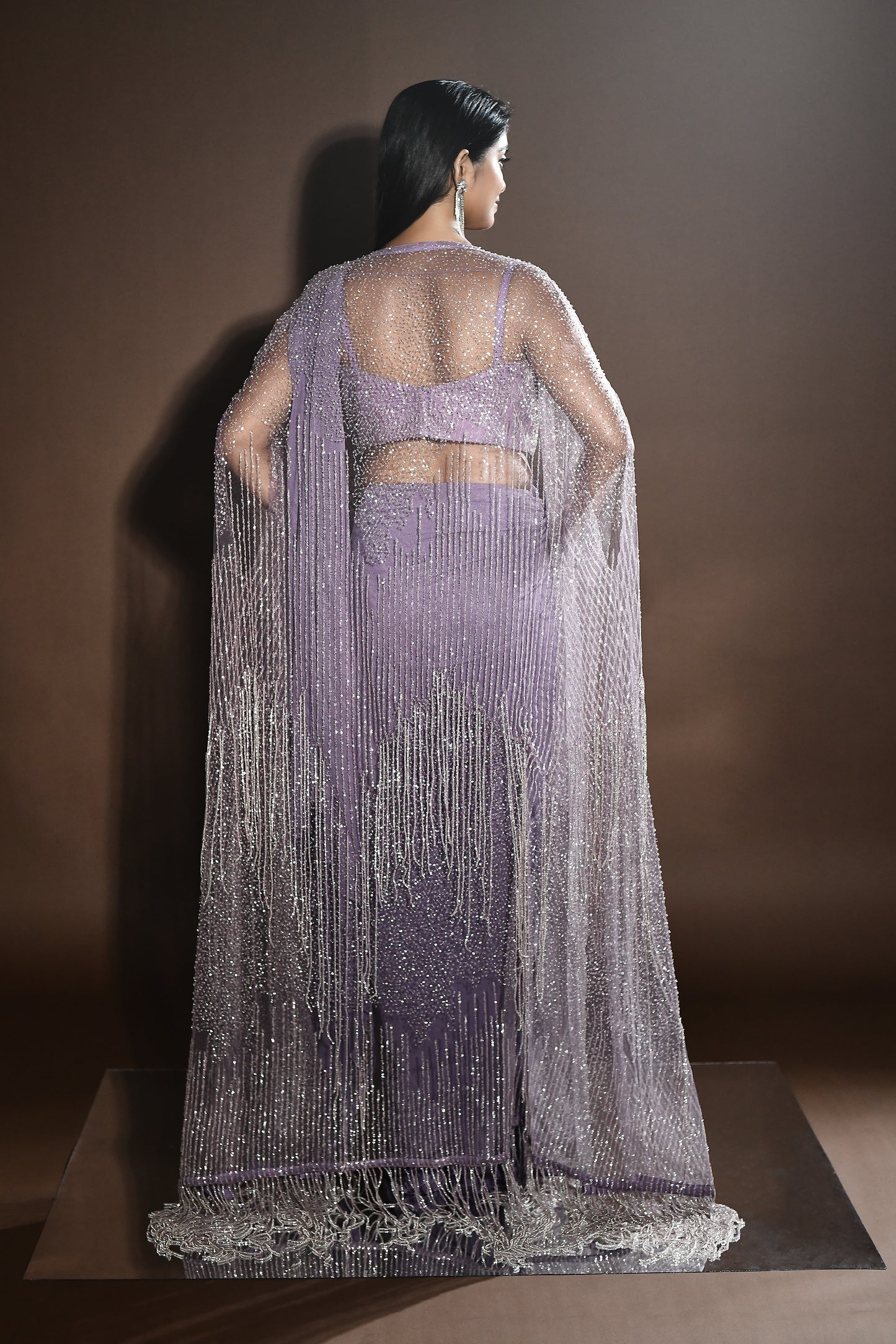 Nia Luxe Drape Saree with Jacket