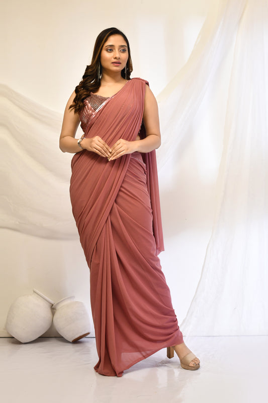 Jisha Classy Stitched/Draped Saree