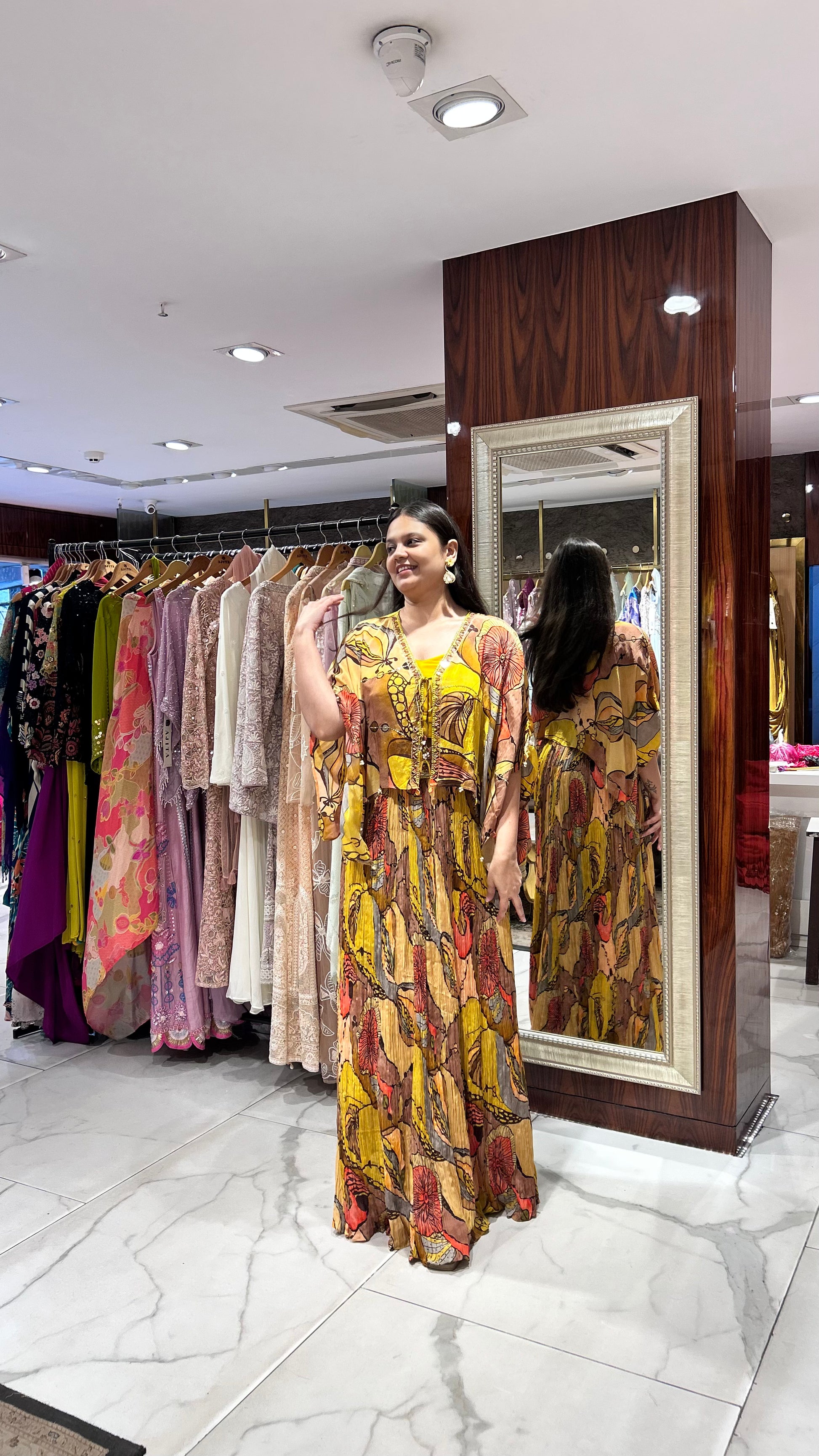 Designer outfit for Haldi, Mehendi, Carnival and other Daytime events