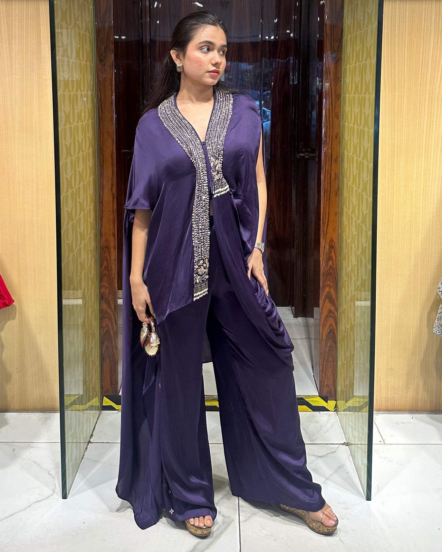 Indo-western designer set perfect for cocktail, birthdays, dinner and drinks, evening vibes