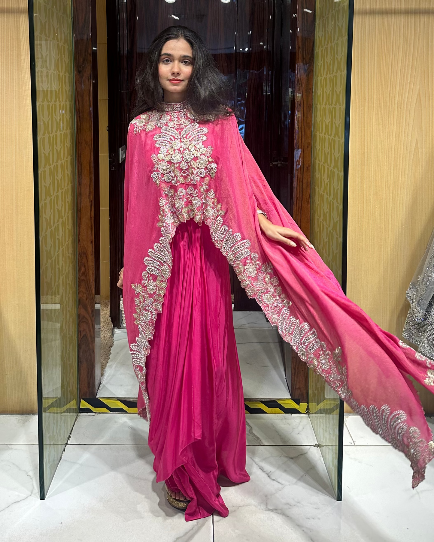 Indo-western set giving Kaftan vibes. perfect for mehendi, haldi, bhaat, carnival etc