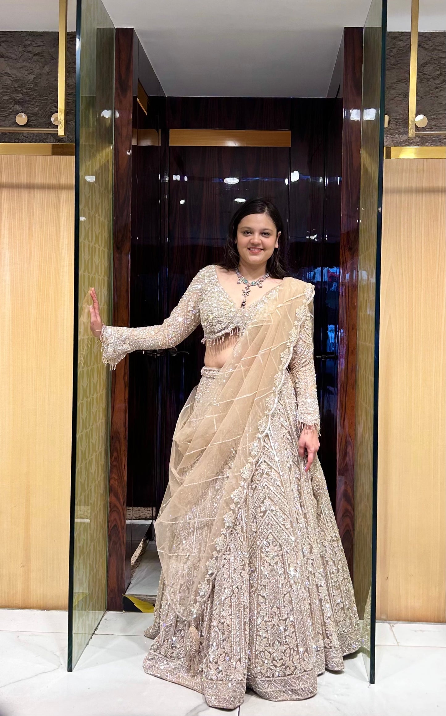 Alayna Hand embroidered Bridal Lehenga