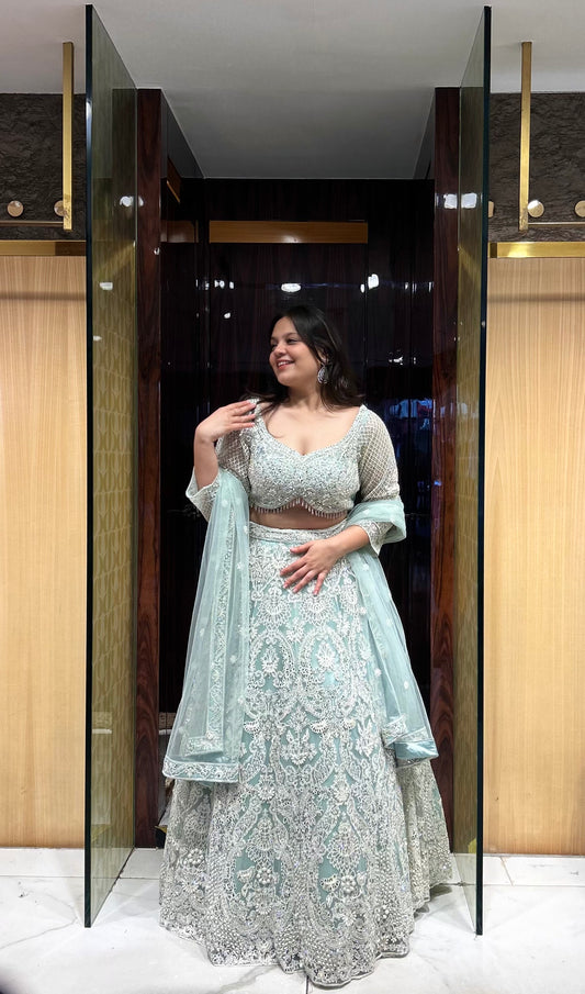 Mira Sea Green Bridal Lehenga Set