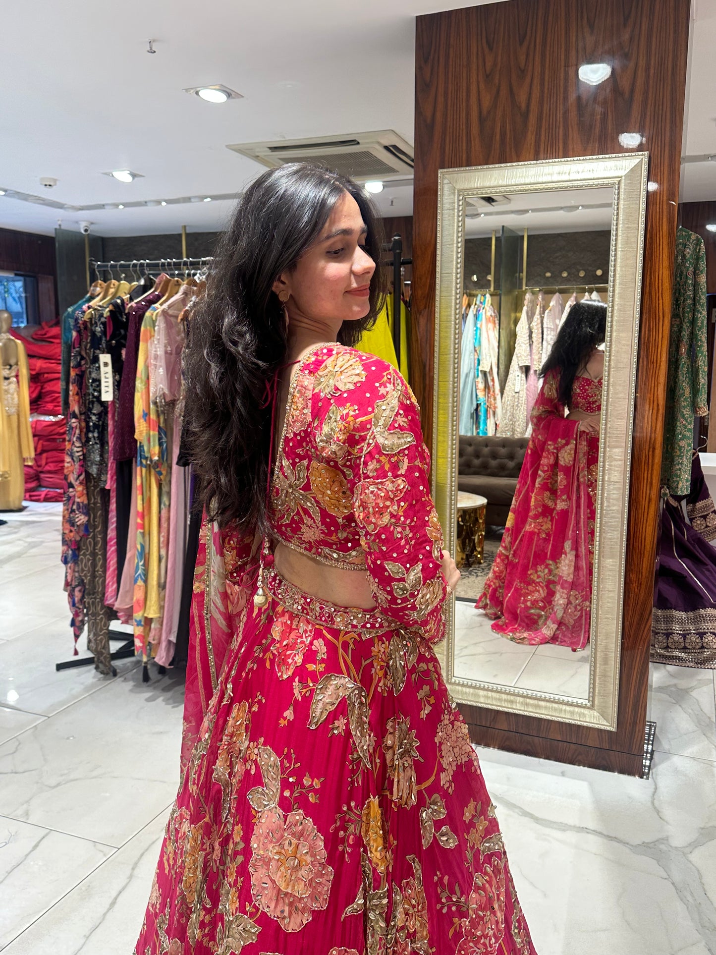 Mahima Designer Floral Printed Lehenga Set