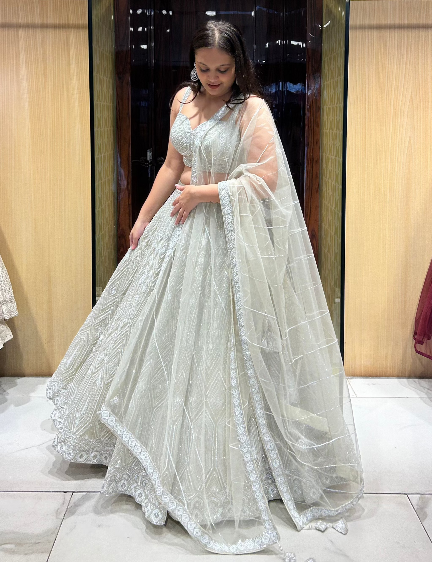 Aneira – The Champagne Bridal Dream Lehenga