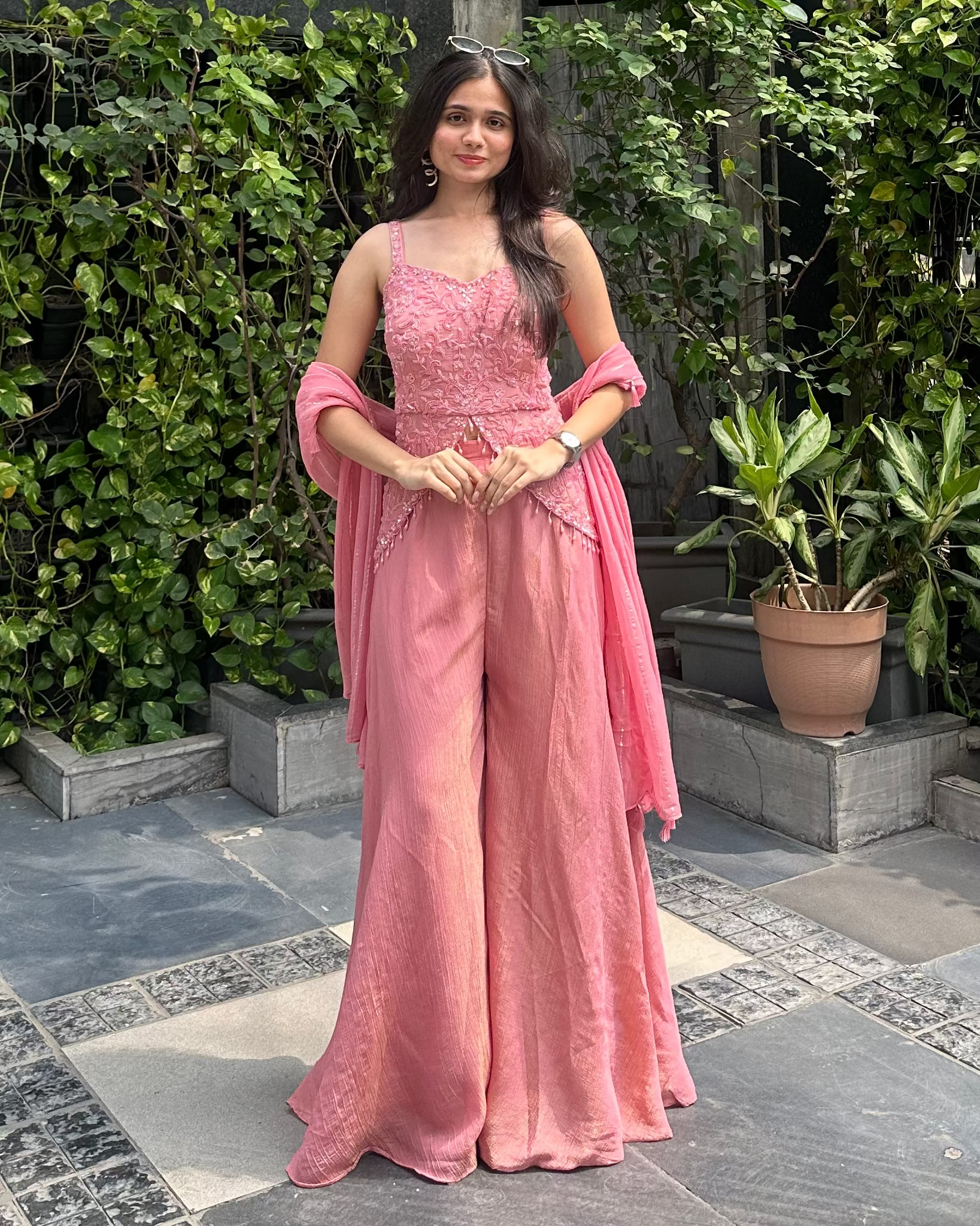 Designer indo-western for mehendi, haldi, carnival, bridesmaids, trousseau