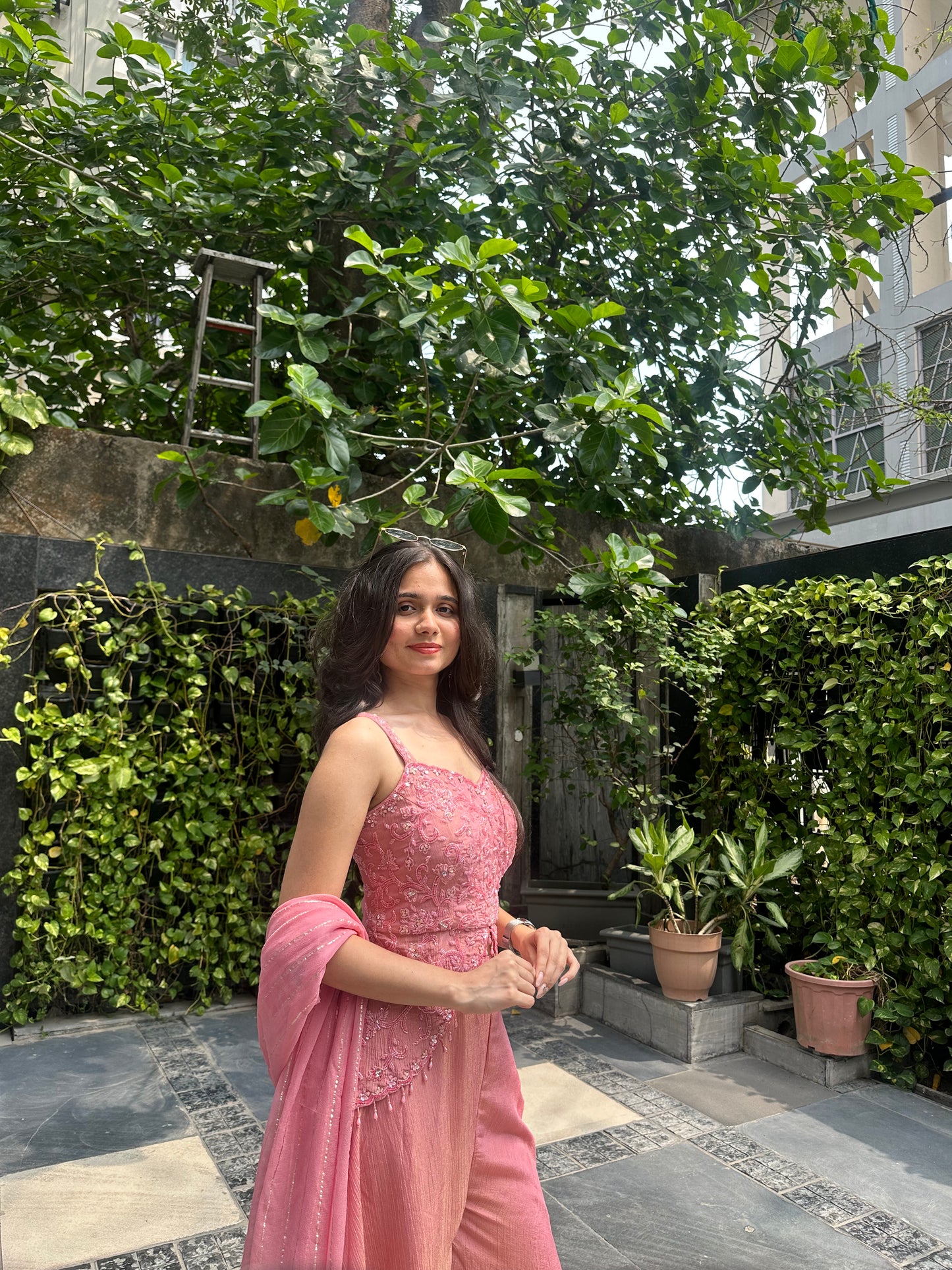 Nysa Pink Indo-Western Designer Set