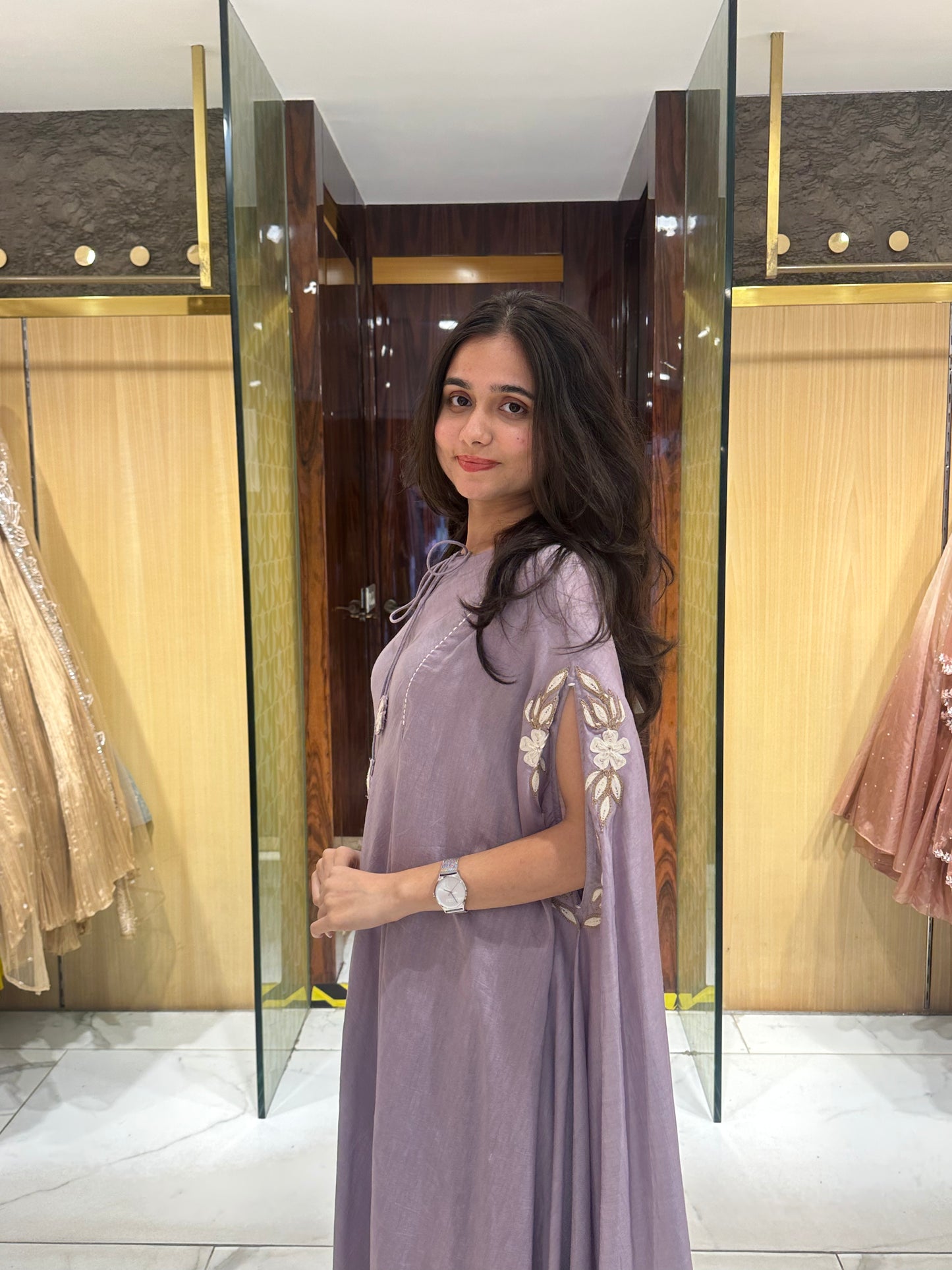 Rahee Lavender Kaftan Co-Ord Set