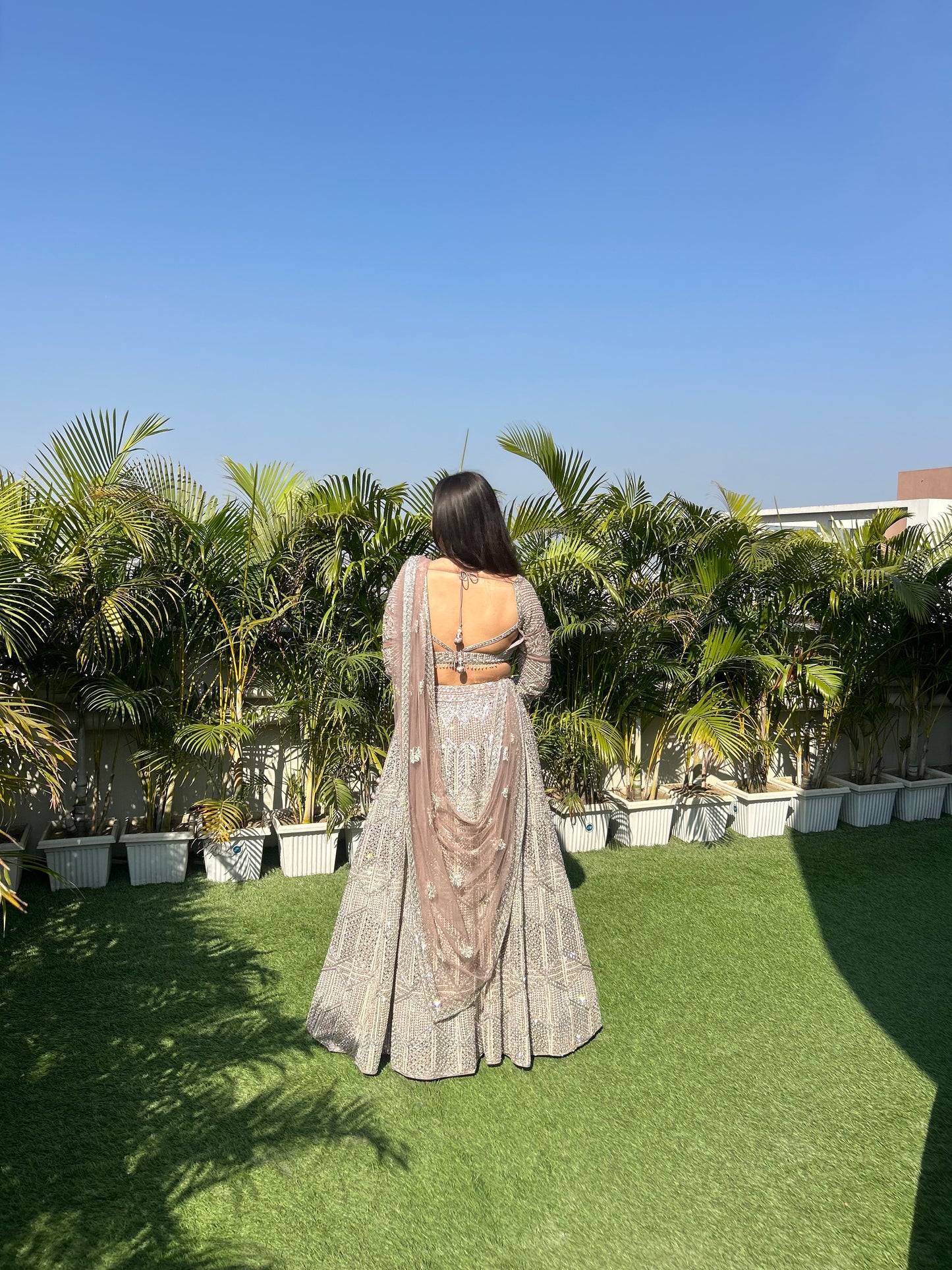 Alia Onion Pink Chikankari Pearl Lehenga Set