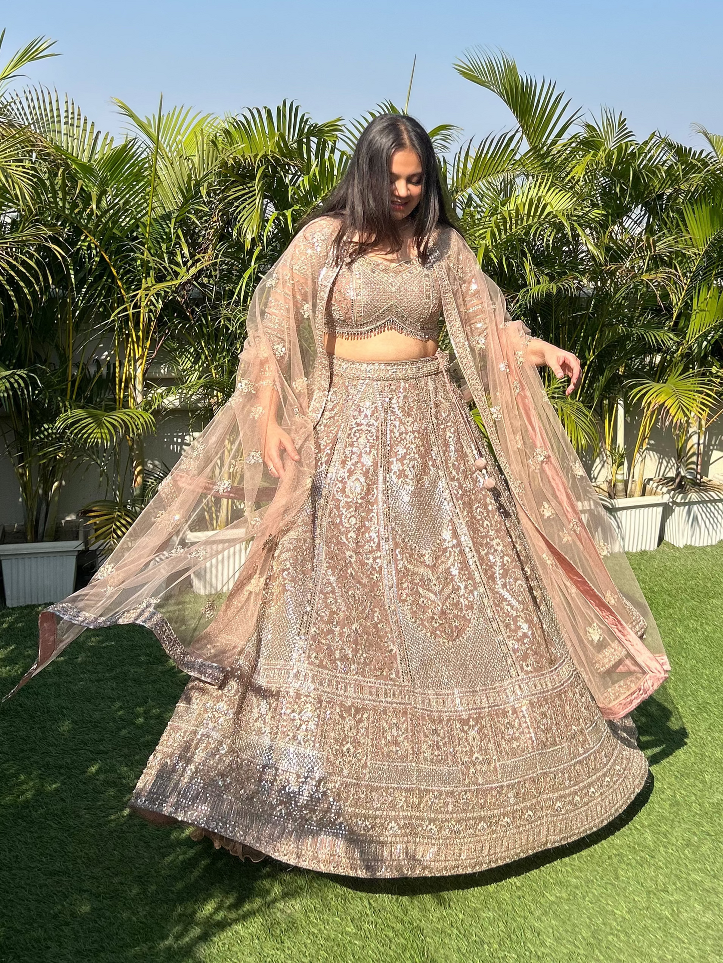Heavy designer Bridal lehengas for sangeet, reception for brides, mothers and bridesmaids
