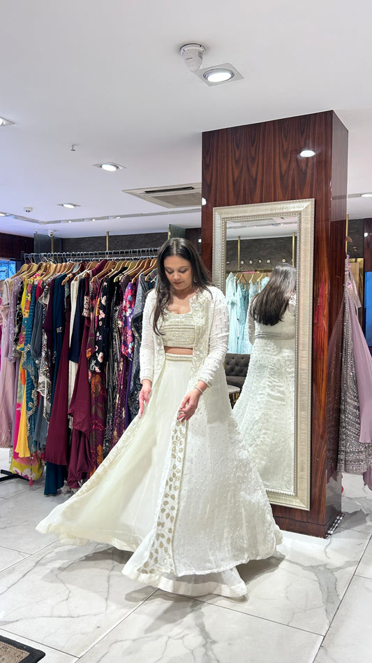 Aarzu – Embroidered Jacket Lehenga Set