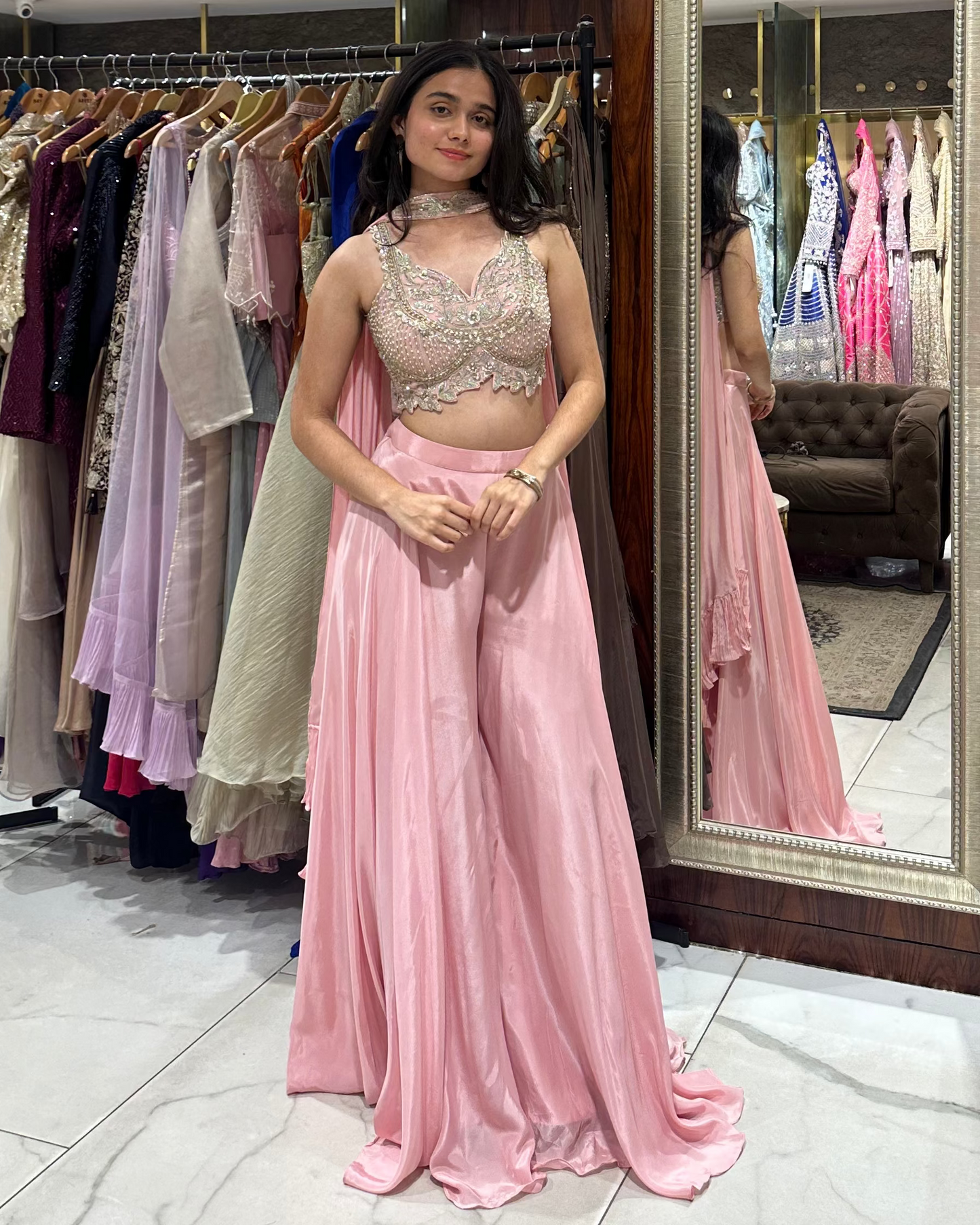 Indo-western designer set for evenings and cocktails
