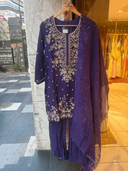 Zara – Hand Embroidered Designer Suit Set