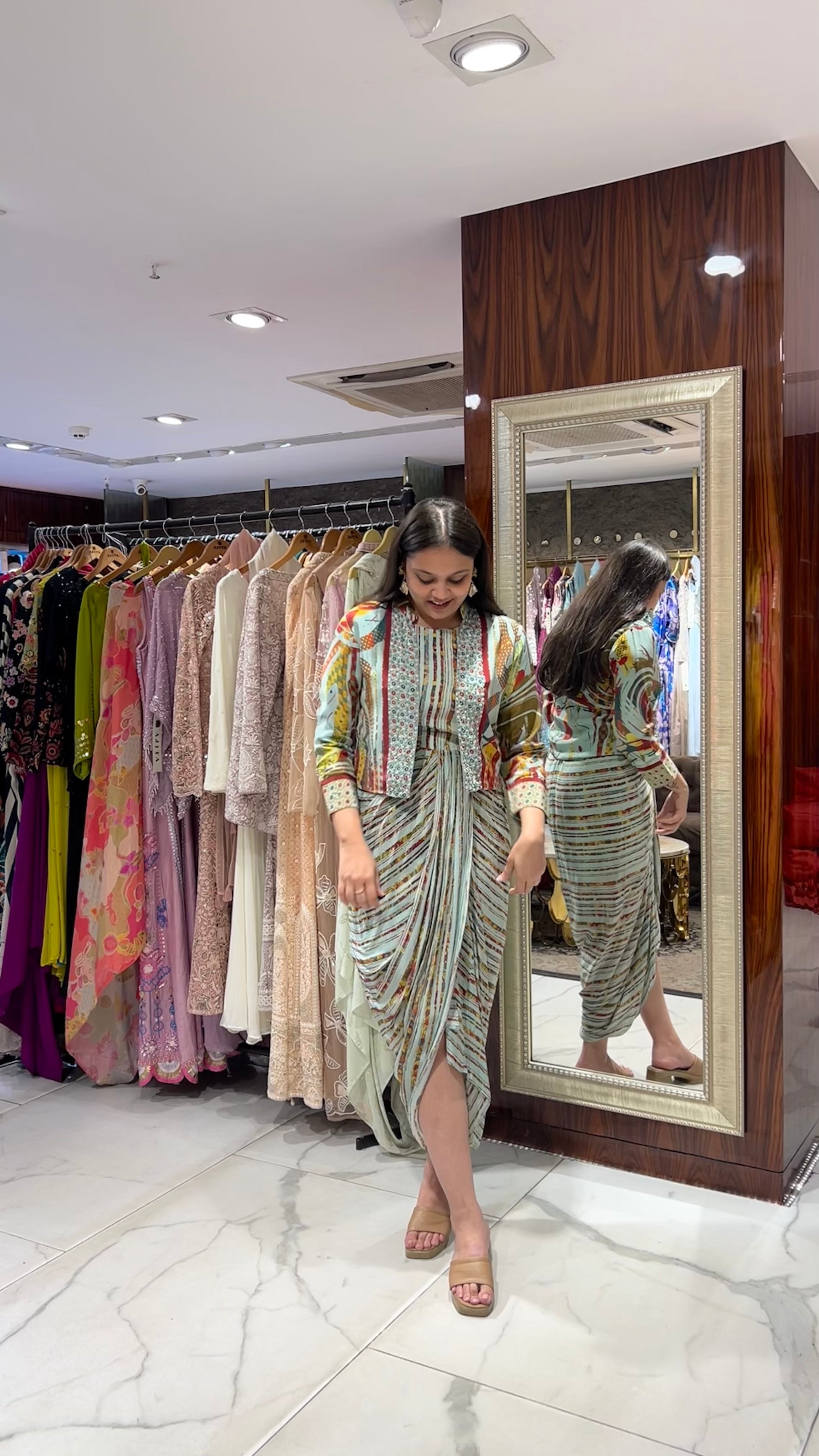 Indo-western jumpsuit outfit for mehendi or festive brunches