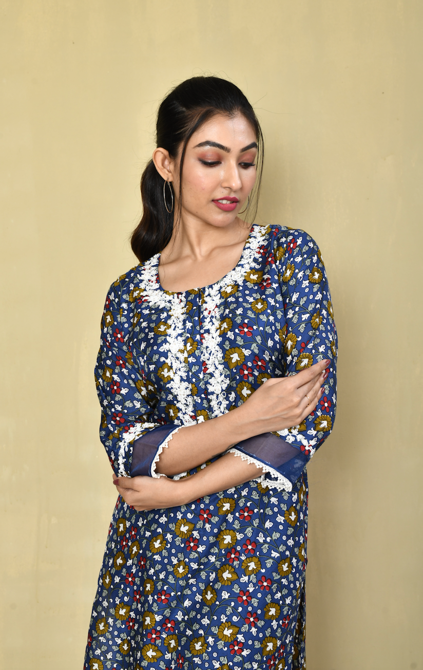 Shilpi Printed Festive Kurta Pant Set
