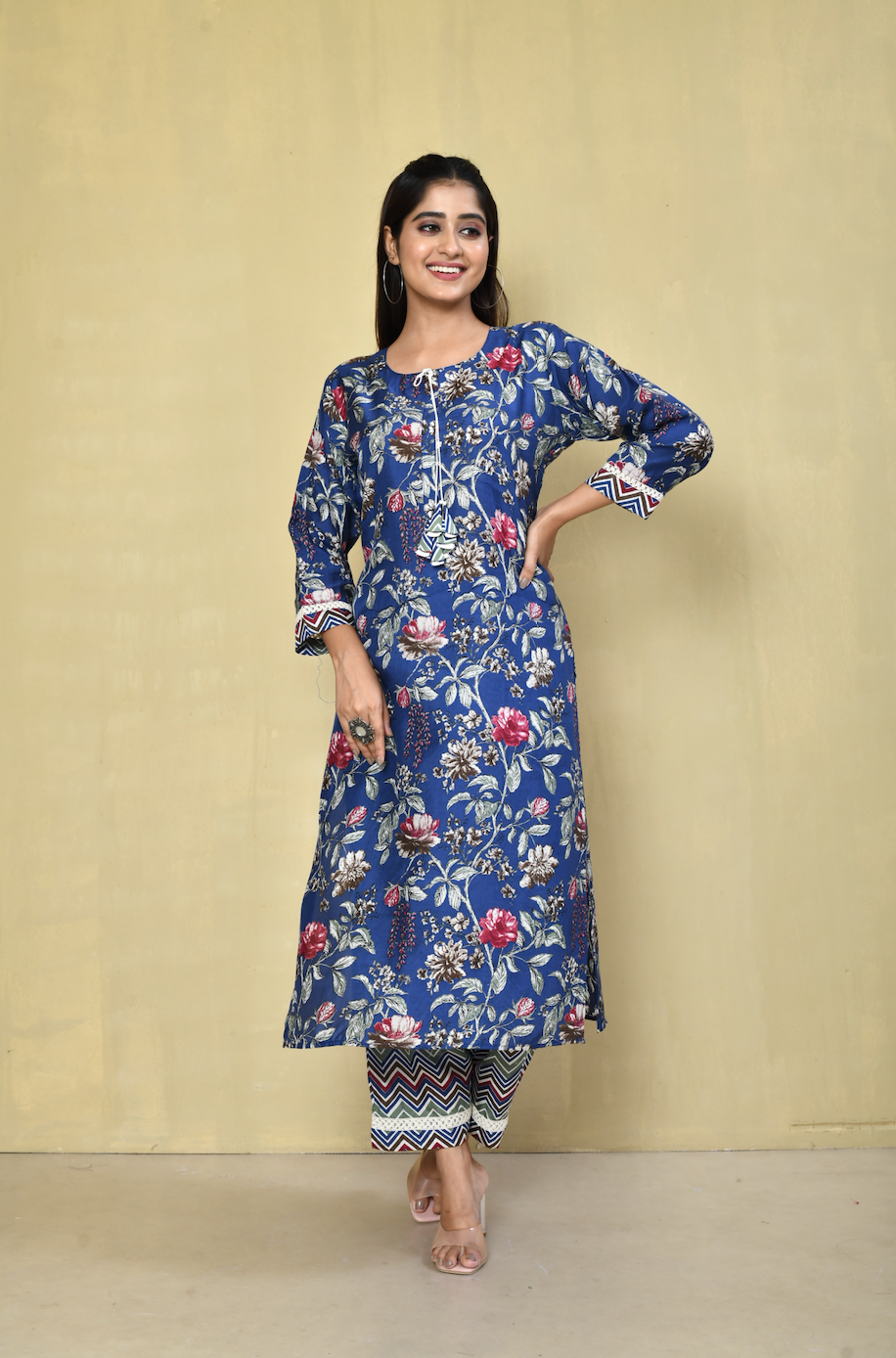Aarzu Printed Festive Kurta Pant Set