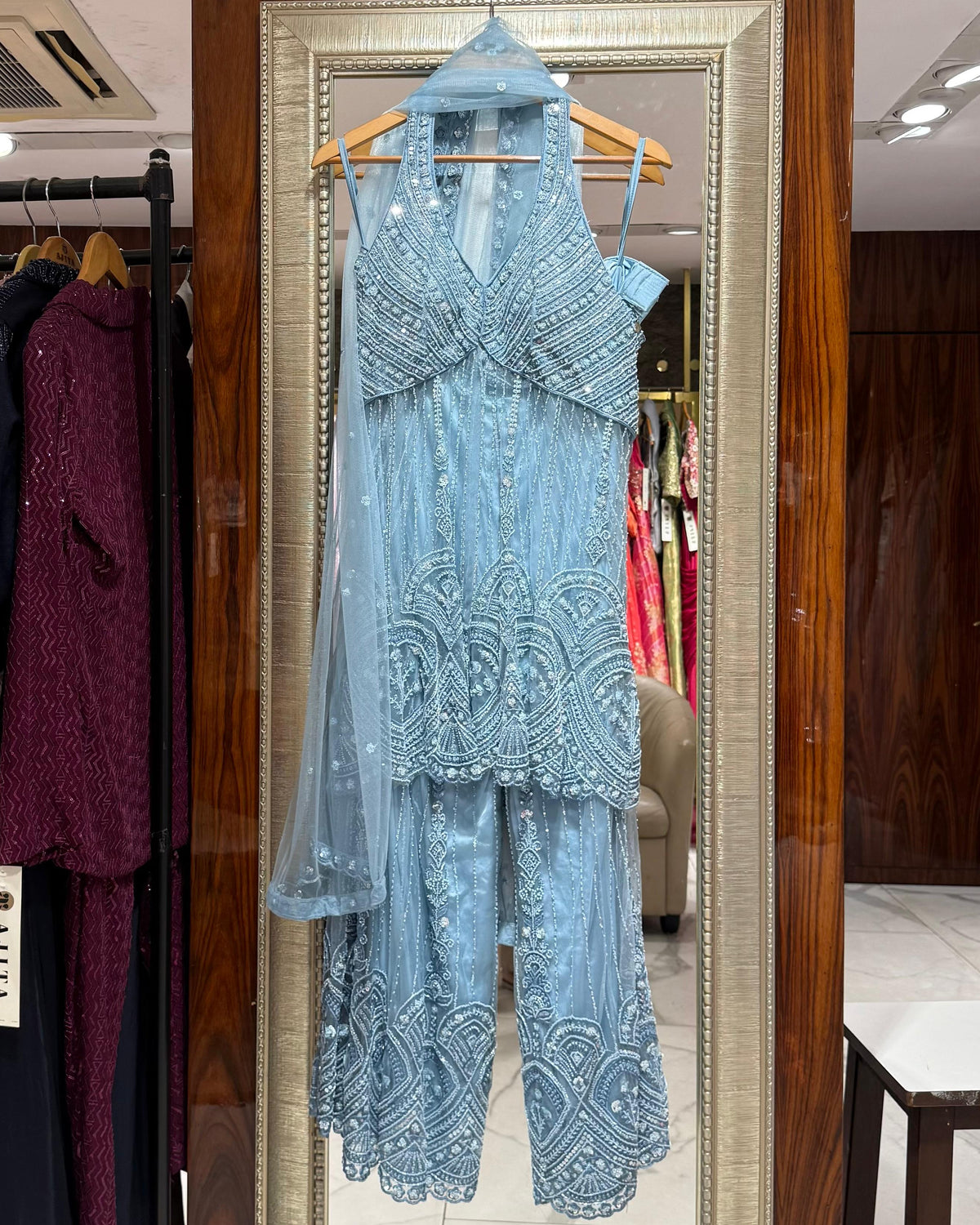 Aria Indo-Western Cocktail Sharara Set (Colours Available)