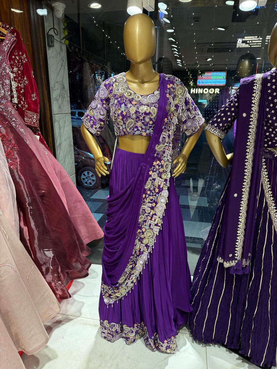 Meher Carnival & Haldi Drape Lehenga